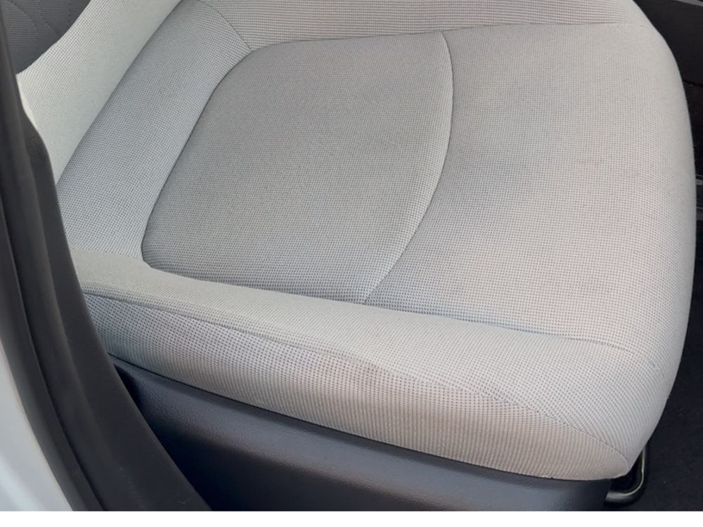 The same seat after shampoo and extraction, stain gone